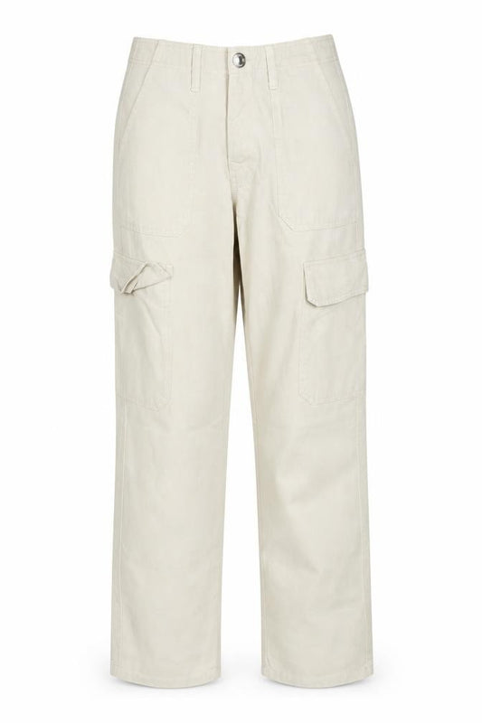 Zara Women’s Beige UK 6 Straight Leg Cargo Trousers
