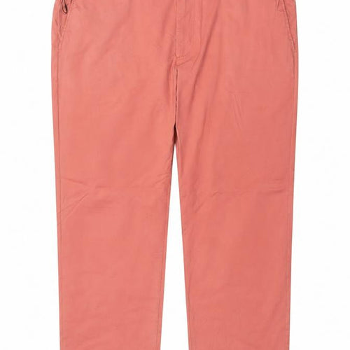 Marks and Spencer Men's Pink 44in Regular Fit Chino Trousers