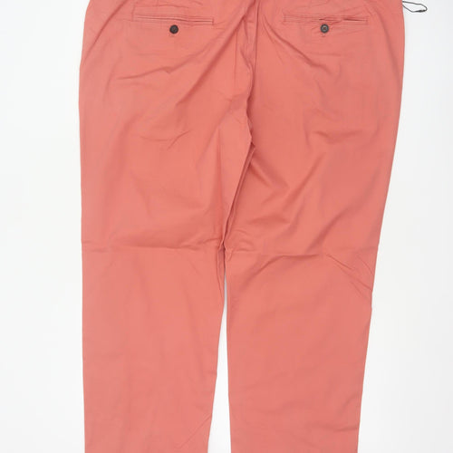 Marks and Spencer Men's Pink 44in Regular Fit Chino Trousers