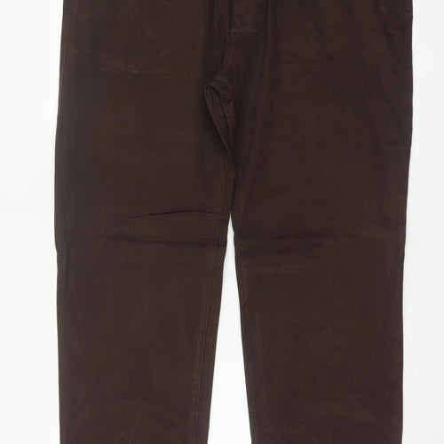 Autograph Men’s Brown Corduroy Straight Trousers W42 L33