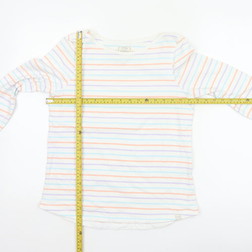 Fat Face Women’s Multicoloured UK 12 Basic Striped Long Sleeve T-Shirt