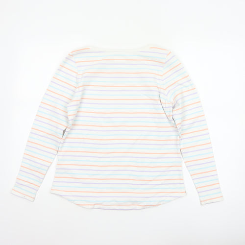 Fat Face Women’s Multicoloured UK 12 Basic Striped Long Sleeve T-Shirt