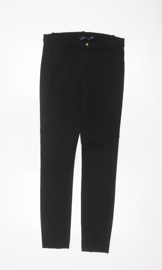 Polo Ralph Lauren Women Black Size 4 Tapered Slim Dress Trousers