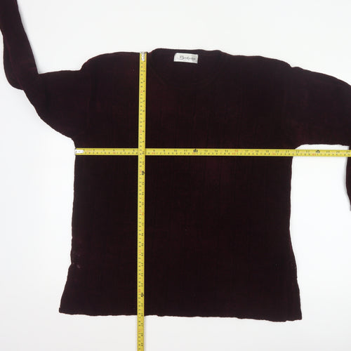 Berkertex Women Purple Size 16 Rib Knit Raglan Sleeve Pullover Jumper