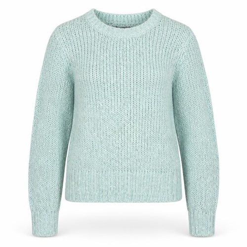 M&S Women’s Blue Size 10 Chunky Knit Glitter Raglan Jumper