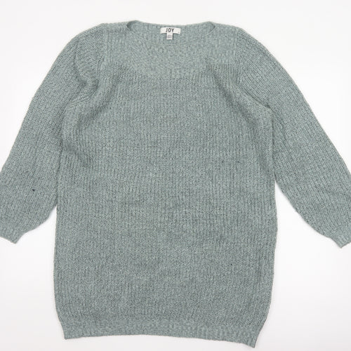 JDY Women Green M Oversized Chunky Knit Balloon Sleeve Pullover Jumper