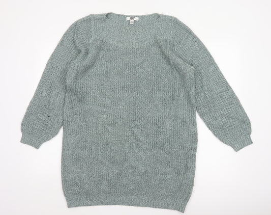 JDY Women Green M Oversized Chunky Knit Balloon Sleeve Pullover Jumper