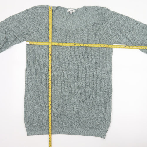 JDY Women Green M Oversized Chunky Knit Balloon Sleeve Pullover Jumper