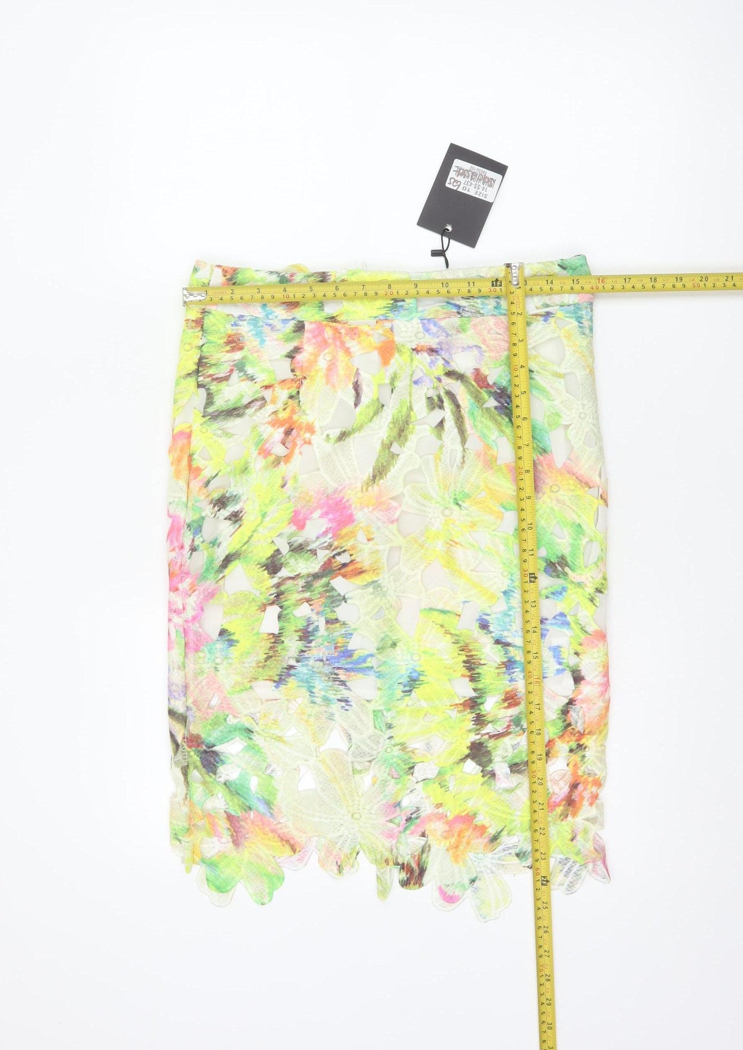 Opus London Women Multicoloured UK 10 Floral Lace Pencil Midi Skirt