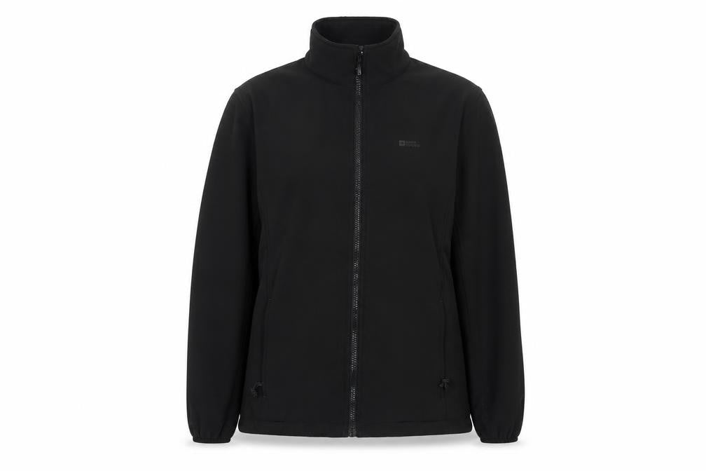 Front view of Mountain Warehouse Women’s Black UK 14 Softshell Full Zip Jacket