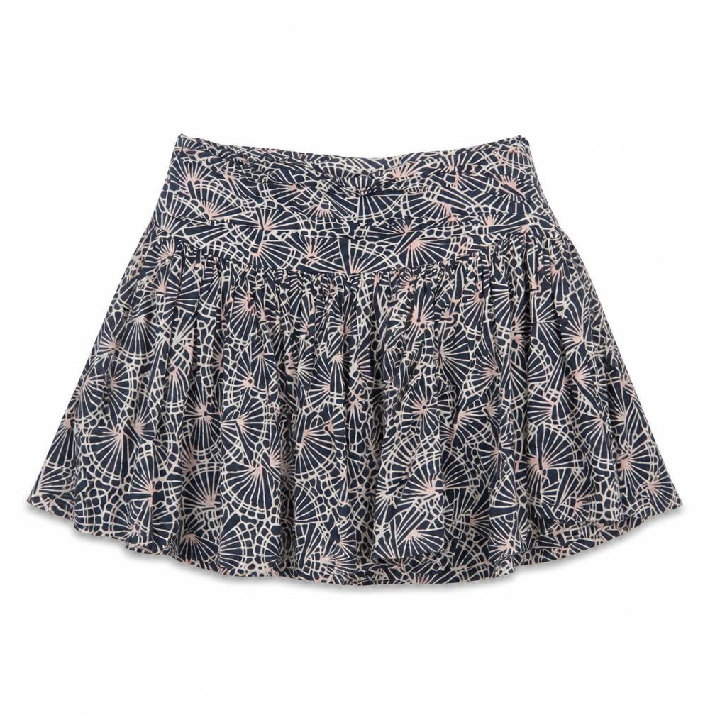 French Connection Women Blue Floral Cotton Skater Mini Skirt UK 10