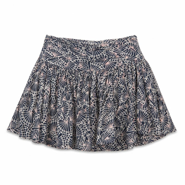 French Connection Women Blue Floral Cotton Skater Mini Skirt UK 10