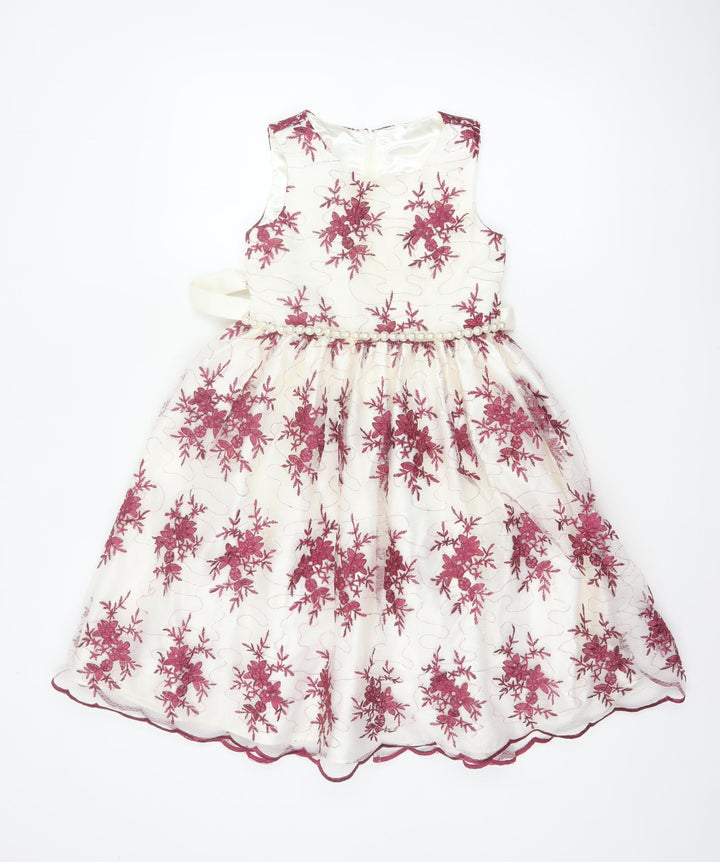 Couture Princess Teens Multicoloured Size 8 Ball Gown Floral Dress