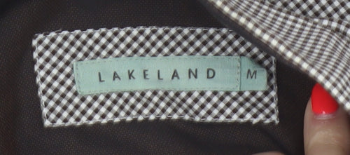 Lakeland Men’s Brown Check Cotton Button-Down Long Sleeve Shirt M