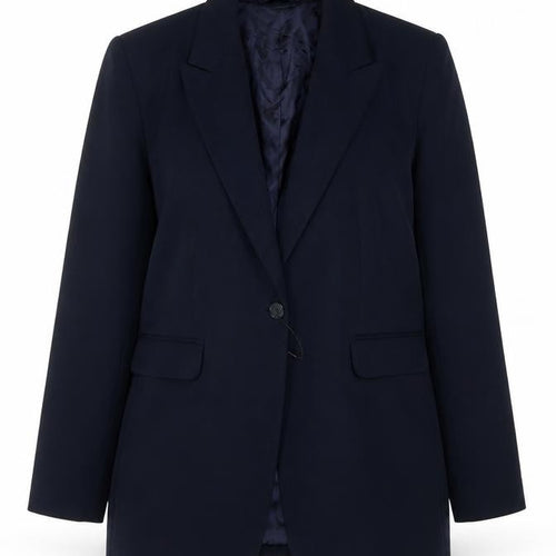 Marks & Spencer Women’s Blue UK 14 Classic One Button Lined Blazer