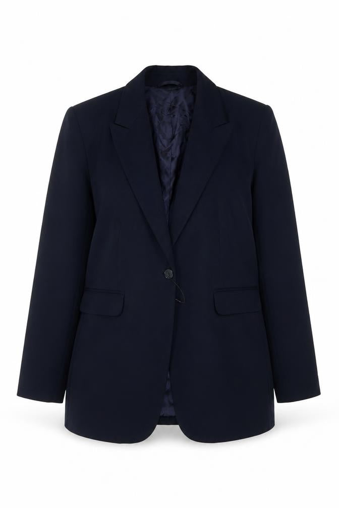 Marks & Spencer Women’s Blue UK 14 Classic One Button Lined Blazer