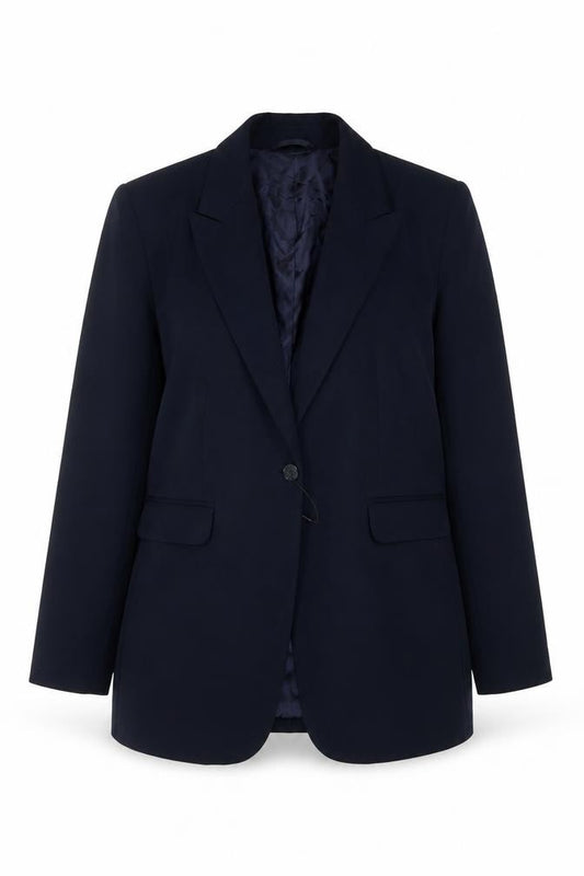 Marks & Spencer Women’s Blue UK 14 Classic One Button Lined Blazer