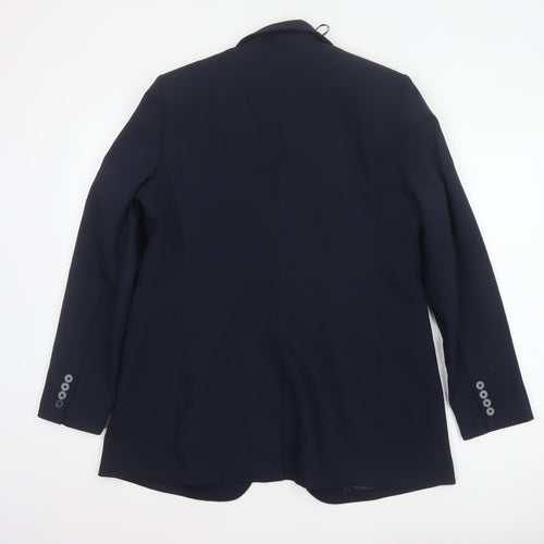 Marks & Spencer Women’s Blue UK 14 Classic One Button Lined Blazer