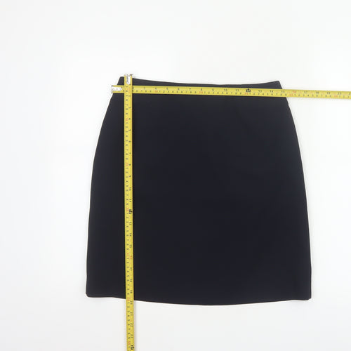 Hobbs Women Black UK 10 Straight Pencil Knee Length Lined Skirt