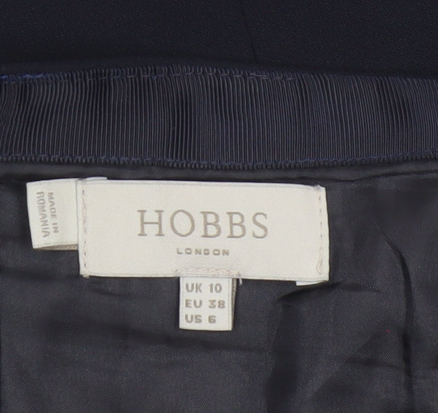 Hobbs Women Black UK 10 Straight Pencil Knee Length Lined Skirt