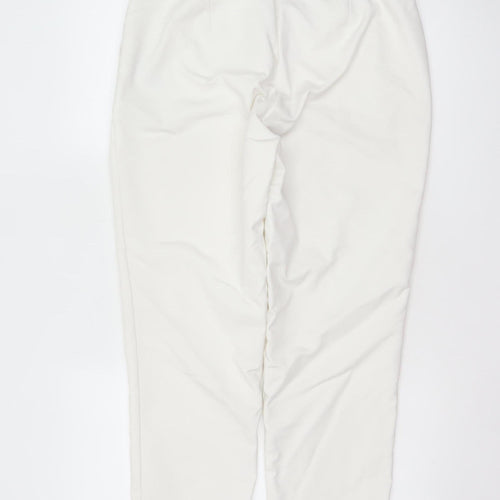 M&S Collection Women’s Ivory Size 14 High Rise Tapered Trousers