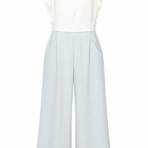 Please Eight Women’s Multicoloured UK 8 Ruffle Wide-Leg Jumpsuit