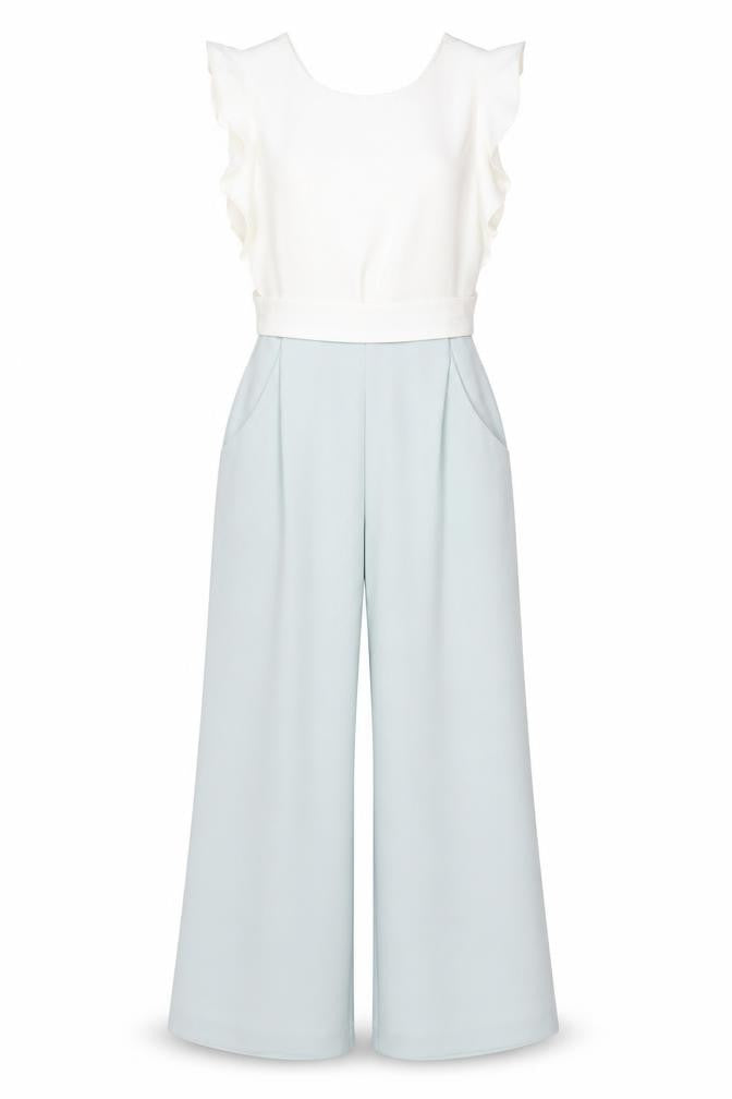 Please Eight Women’s Multicoloured UK 8 Ruffle Wide-Leg Jumpsuit