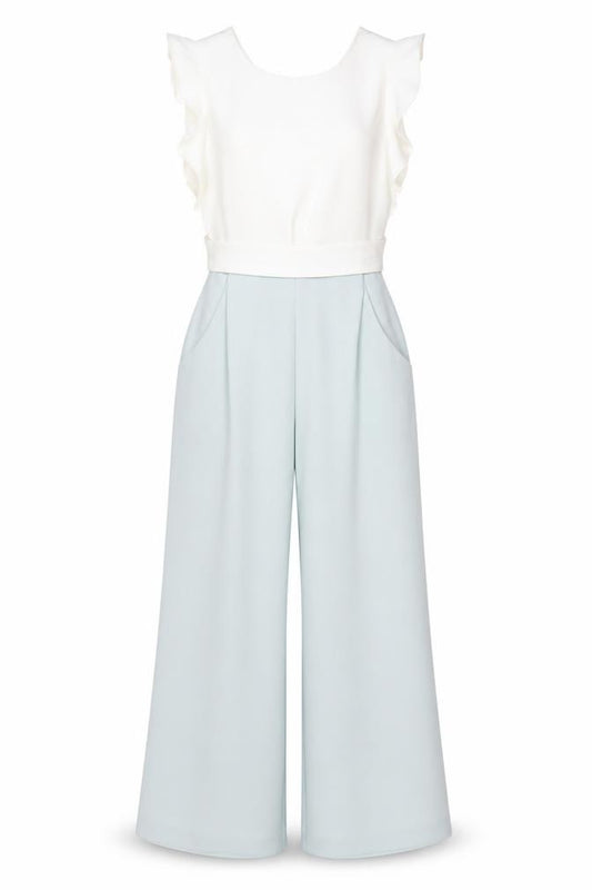 Please Eight Women’s Multicoloured UK 8 Ruffle Wide-Leg Jumpsuit