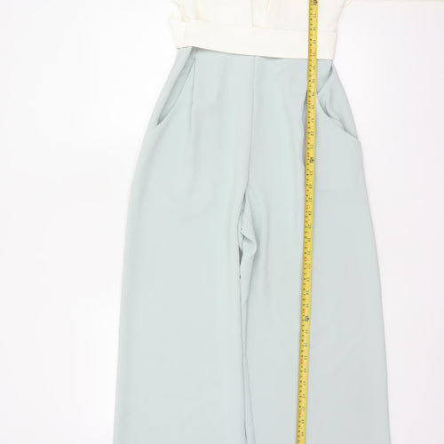 Please Eight Women’s Multicoloured UK 8 Ruffle Wide-Leg Jumpsuit
