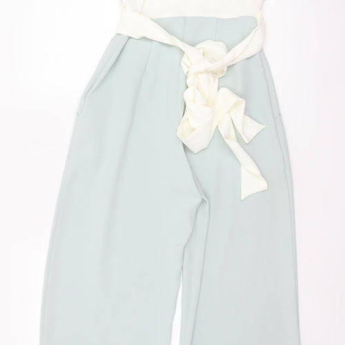 Please Eight Women’s Multicoloured UK 8 Ruffle Wide-Leg Jumpsuit