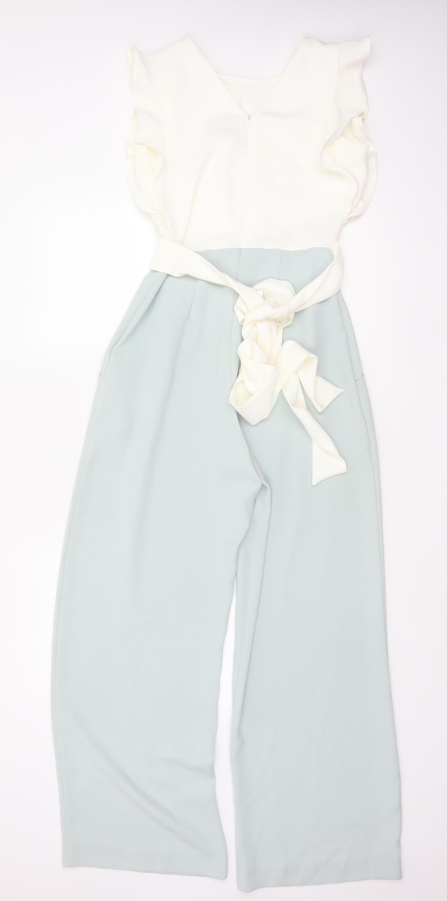 Please Eight Women’s Multicoloured UK 8 Ruffle Wide-Leg Jumpsuit