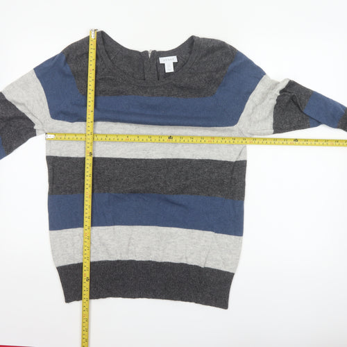 Kenar Women’s Multicoloured Striped Merino Wool Blend Jumper UK 20