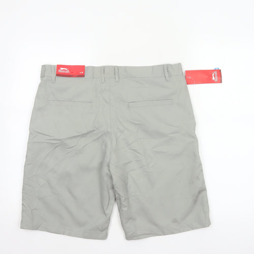 Slazenger Men’s Grey L 36in Chino Shorts Lightweight New