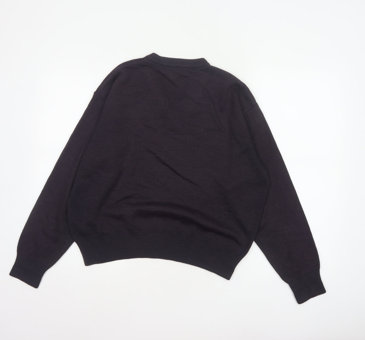 Gabicci Men’s Black V-Neck Knit Pullover Jumper Size M