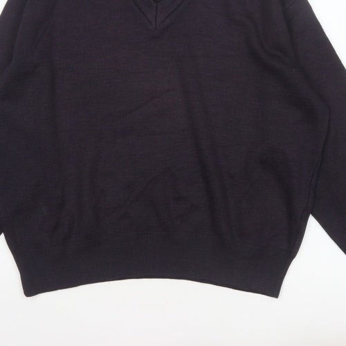 Gabicci Men’s Black V-Neck Knit Pullover Jumper Size M