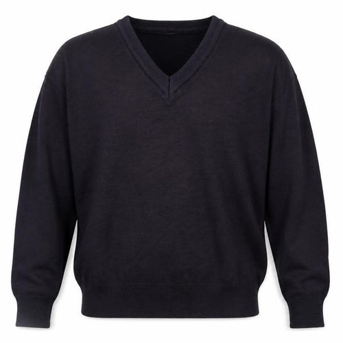 Gabicci Men’s Black V-Neck Knit Pullover Jumper Size M