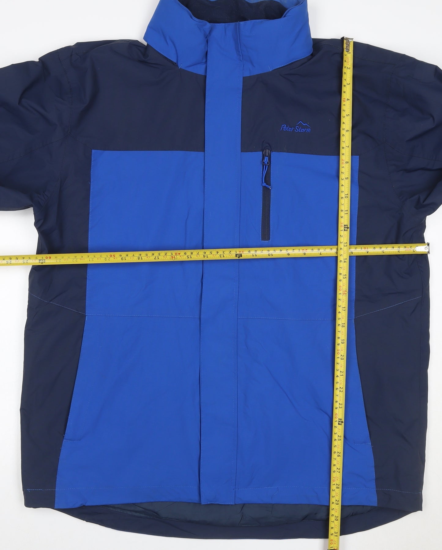 Peter Storm Men’s Blue XL Waterproof Outdoor Jacket Full Zip