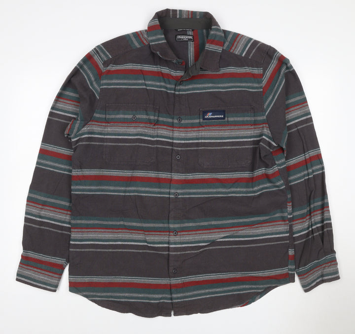 Craghoppers Men's Multicoloured L Striped Long Sleeve Button-Up Shirt