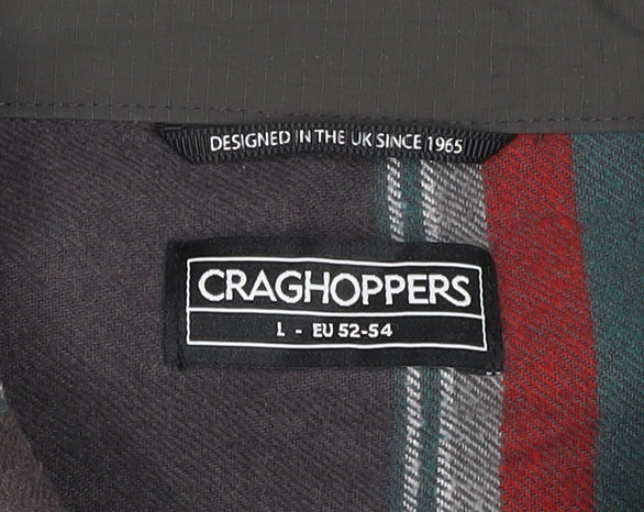 Craghoppers Men's Multicoloured L Striped Long Sleeve Button-Up Shirt