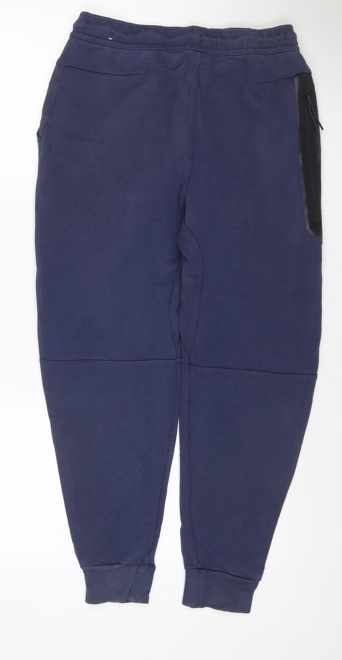 Nike Men’s Blue Size S French Terry Tapered Jogger Track Pants