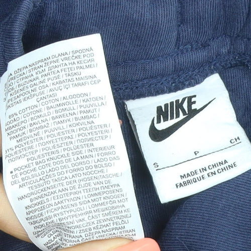 Nike Men’s Blue Size S French Terry Tapered Jogger Track Pants