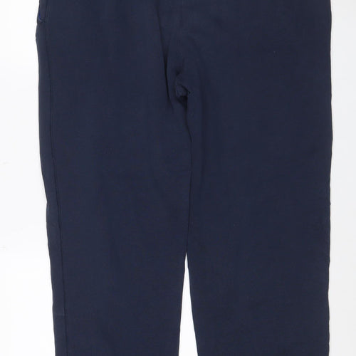 Champion Men's Blue L Fleece Sweatpants Elastic Waist Pockets