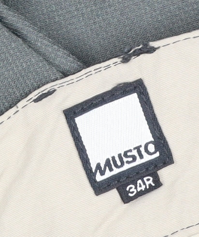 Musto Men’s Black Grey 34R Evolution Waterproof Sailing Trousers