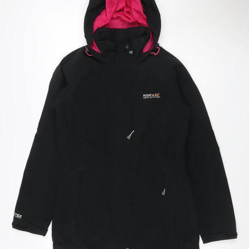 Regatta Women’s Black UK 10 Isotex 5000 Hooded Waterproof Rain Jacket
