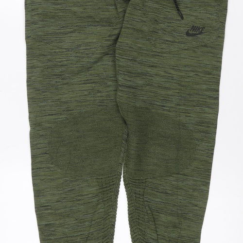 Nike Teens Green S Jogger Trousers Stretch Drawstring Athletic