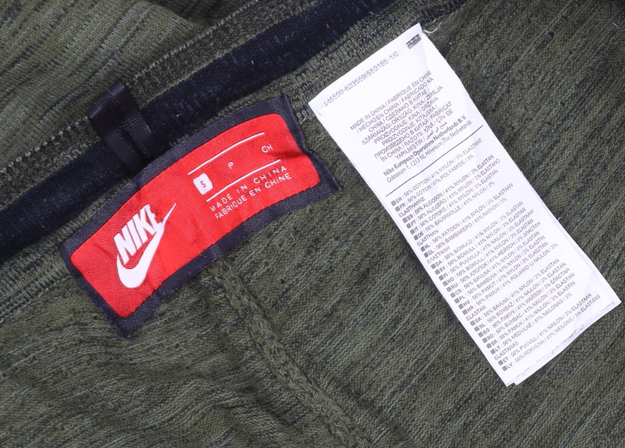 Nike Teens Green S Jogger Trousers Stretch Drawstring Athletic