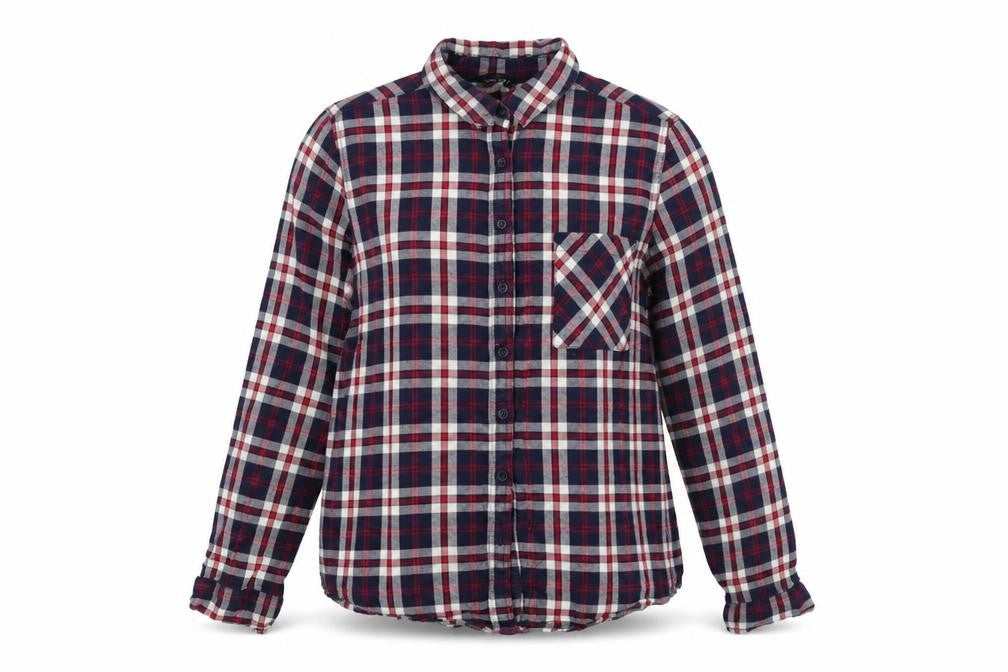 New Look Women's Multicoloured UK 10 Basic Plaid Cotton Shirt
