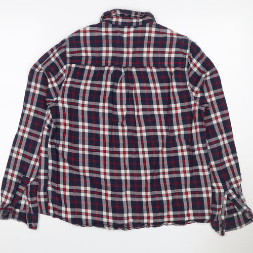 New Look Women's Multicoloured UK 10 Basic Plaid Cotton Shirt