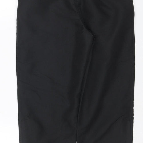 Lonsdale Boys Black 8 Years Track Pants Polyester Elastic Waist