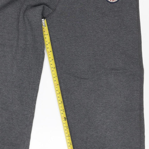 Converse Boys Grey Jogger Trousers 12-13 Years Cotton Blend Logo
